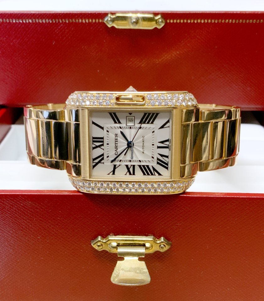 Cartier Tank Anglaise Womens watch Automatic Yellow gold wt100006 Replica 6
