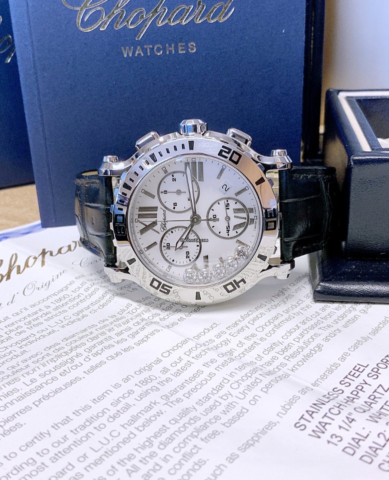 IMG_9081 Chopard Happy Sport Womens watch Quartz Steel 288499-3001 Replica 6