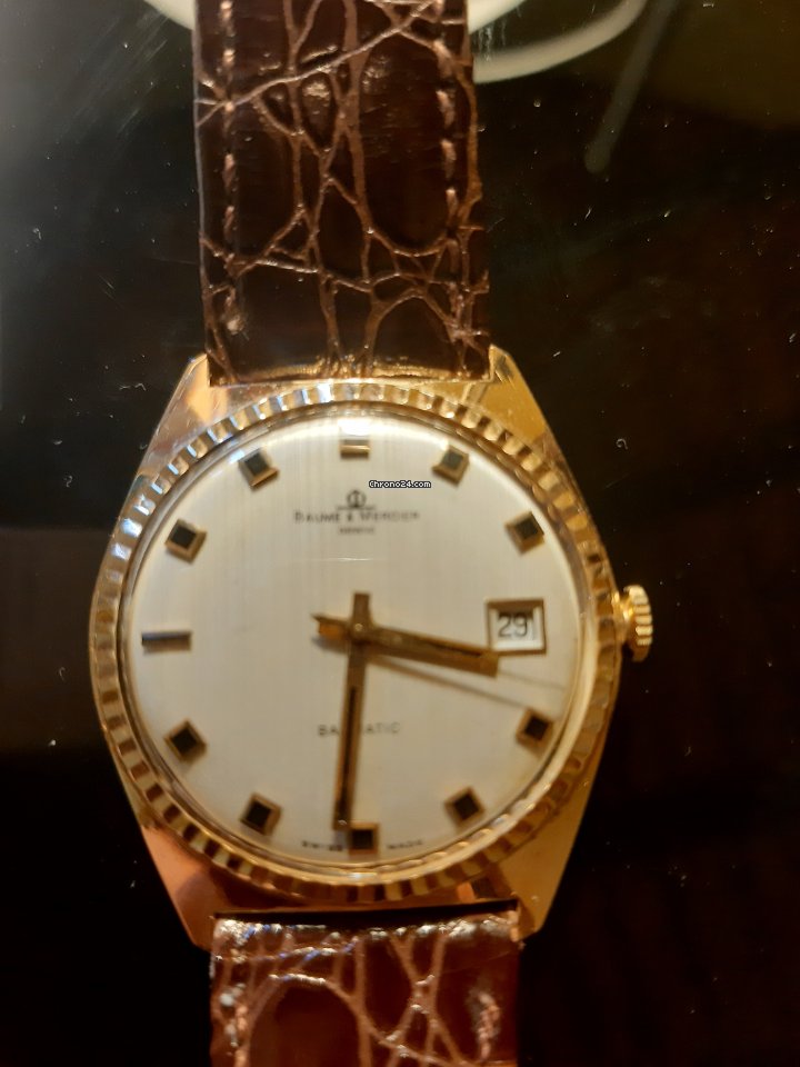 IMG_9081 Baume & Mercier Mens watch Unisex Automatic Yellow gold 229278 sul fondello. Replica 6