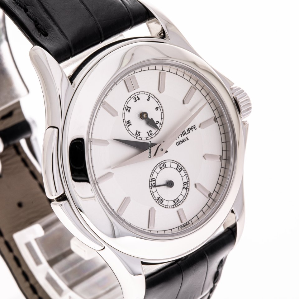 IMG_9081 Patek Philippe Travel Time Mens watch Unisex Manual winding Platinum 5134P-001 Replica 6