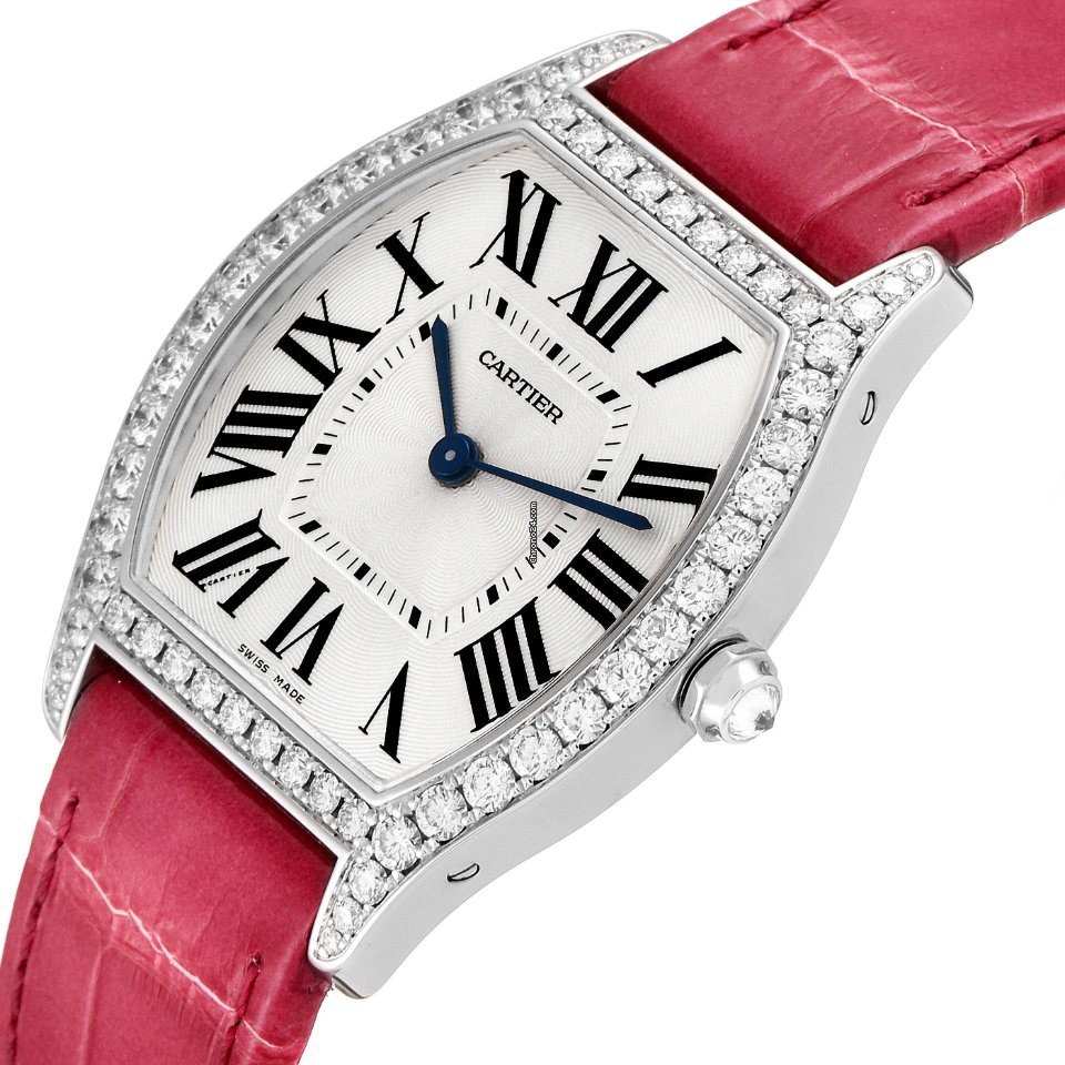IMG_9081 Cartier Tortue Womens watch Manual winding White gold WA501009 Replica 6