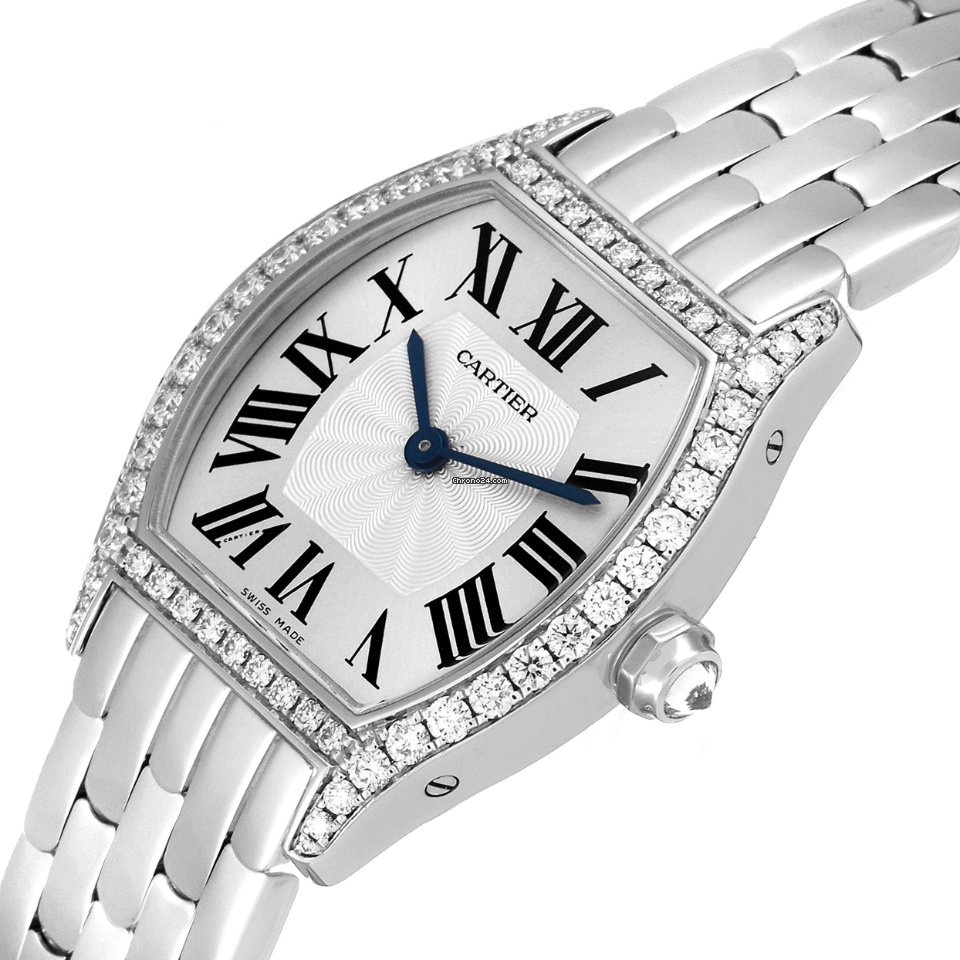 IMG_9081 Cartier Tortue Womens watch Manual winding White gold WA501011 Replica 6