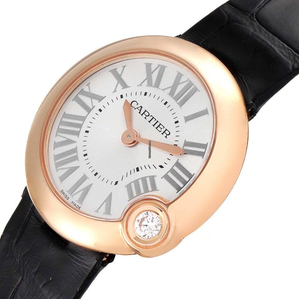 IMG_9081 Cartier Ballon Blanc Womens watch Quartz Rose gold WGBL0003 Replica 6