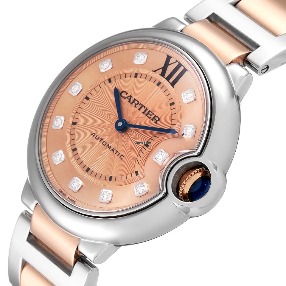 IMG_9081 Cartier Ballon Bleu 36mm Womens watch Automatic Steel WE902054 Replica 6