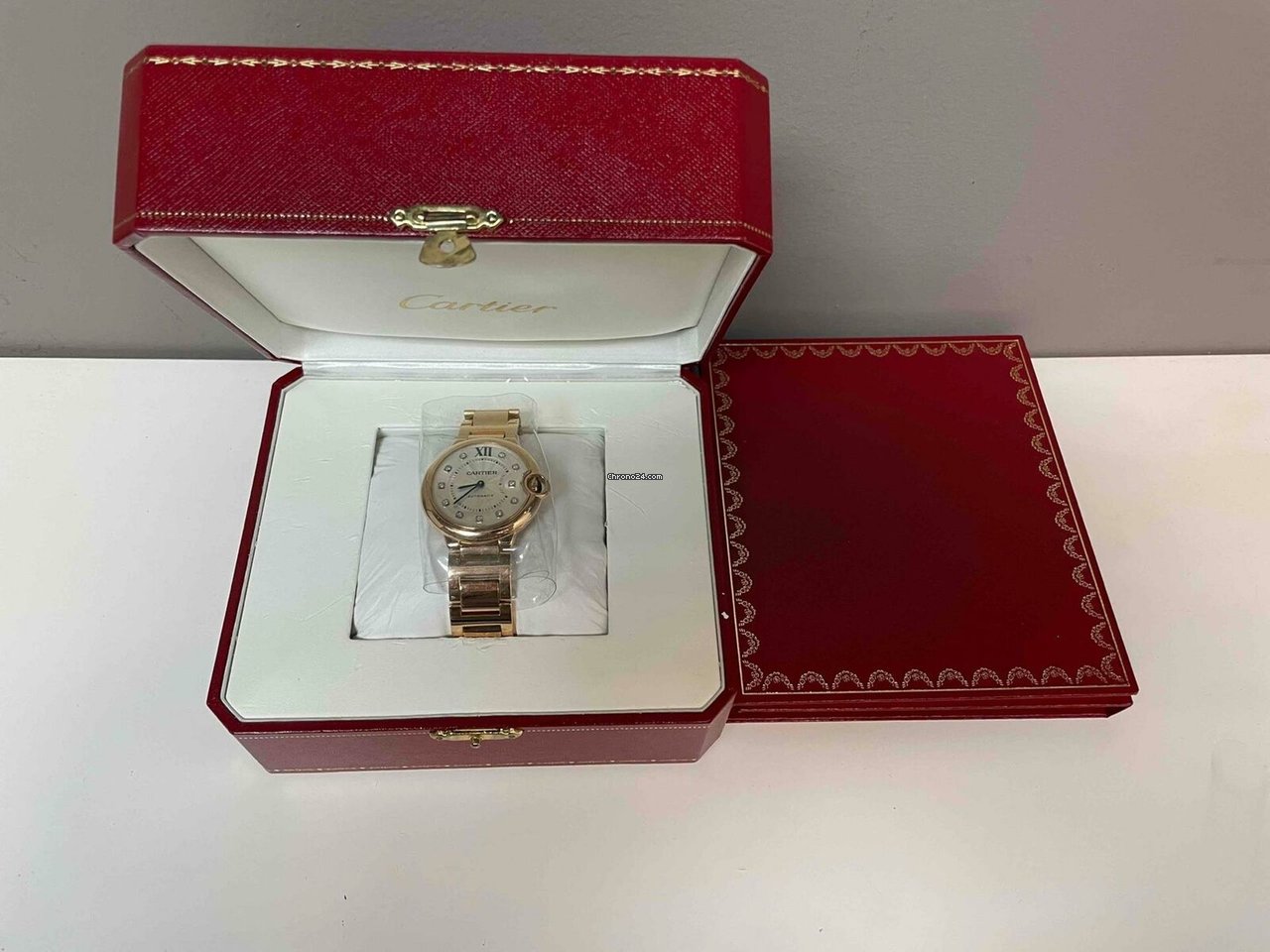 Cartier Ballon Bleu 36mm Automatic Rose gold WE902026 Replica 6