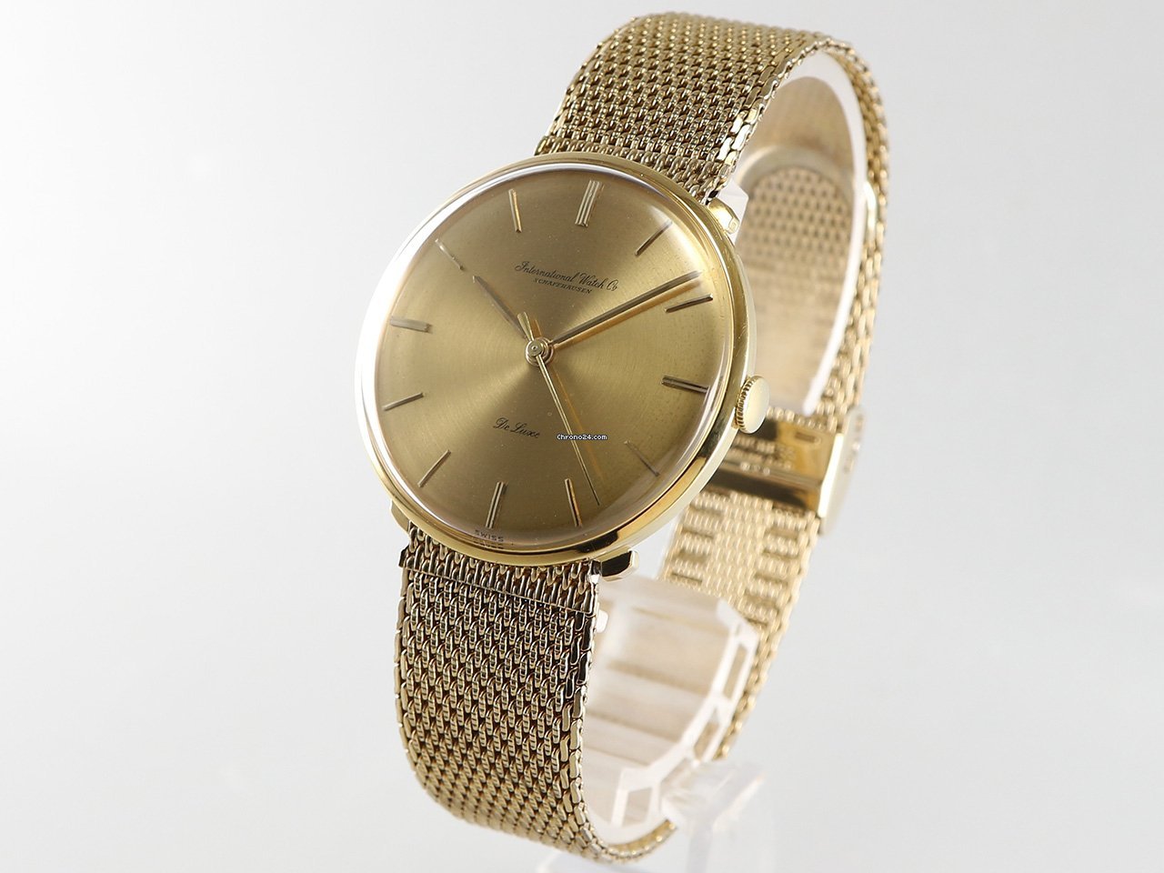 IMG_9081 IWC Mens watch Unisex Manual winding Yellow gold 1210 Replica 6