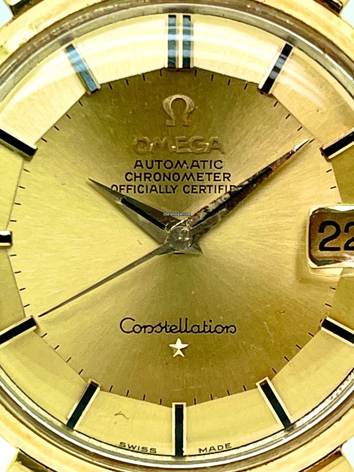 IMG_9081 Omega Constellation Mens watch Unisex Automatic Yellow gold 168.002 Replica 6