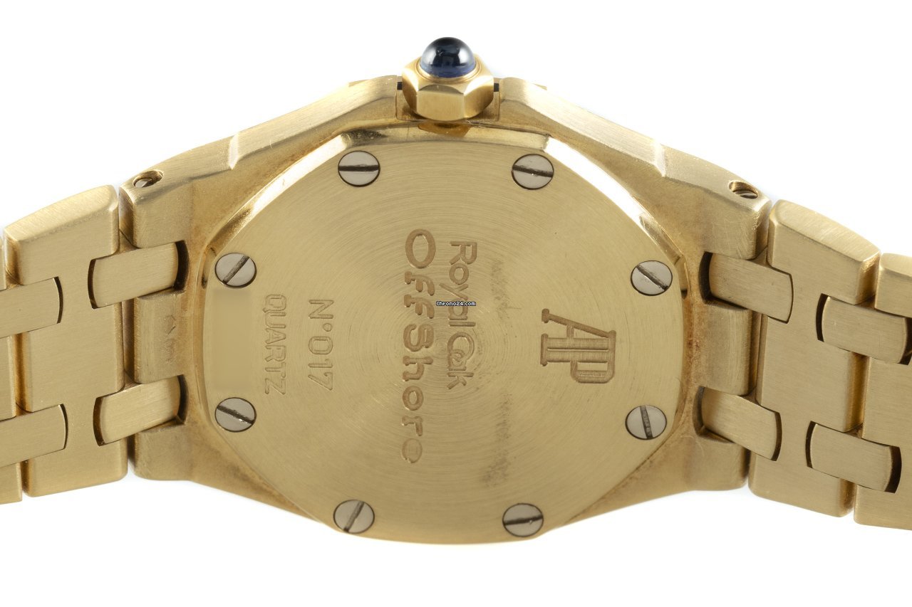 IMG_9081 Audemars Piguet Royal Oak Offshore Lady Womens watch Quartz Yellow gold 67150BA Replica 6