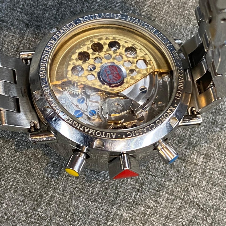 IMG_9081 Alain Silberstein Mens watch Unisex Automatic Steel 7751 Replica 6