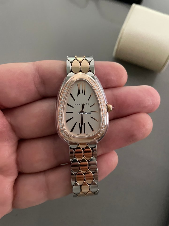 Bulgari Serpenti Womens watch Quartz Gold Steel 103274 Replica 6