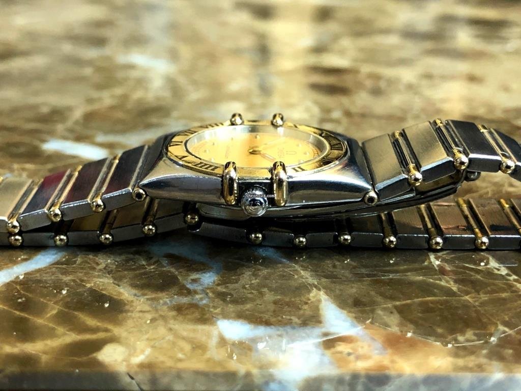 IMG_9081 Omega Constellation Quartz Womens watch Quartz Gold Steel 1262.70.00 Replica 6