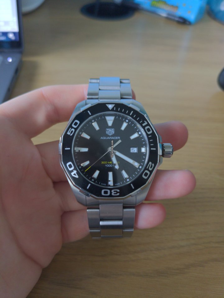 IMG_9081 TAG Heuer Aquaracer 300M Mens watch Unisex Quartz Steel WAY111A.BA0928 Replica 6