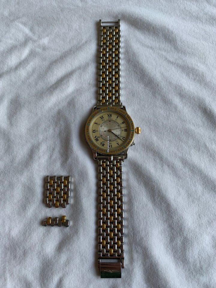 IMG_9081 Longines Lindbergh Hour Angle Mens watch Unisex Automatic Gold Steel 989.5215 Replica 6