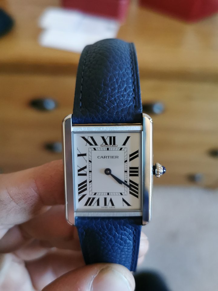 IMG_9081 Cartier Tank Solo Quartz Steel WSTA0028 Replica 6