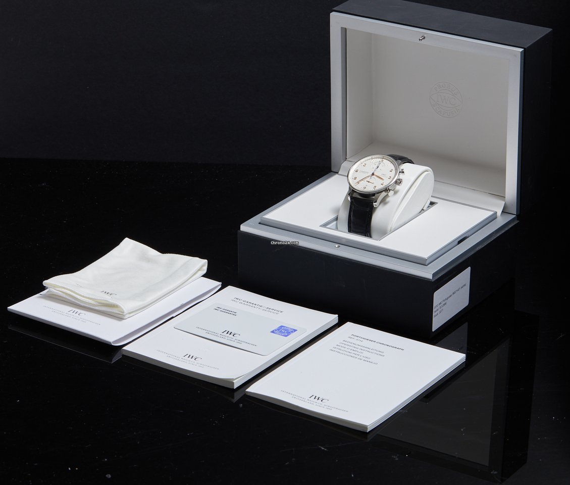 IWC Portuguese Chronograph Mens watch Unisex Automatic Steel IW371401 Replica 6