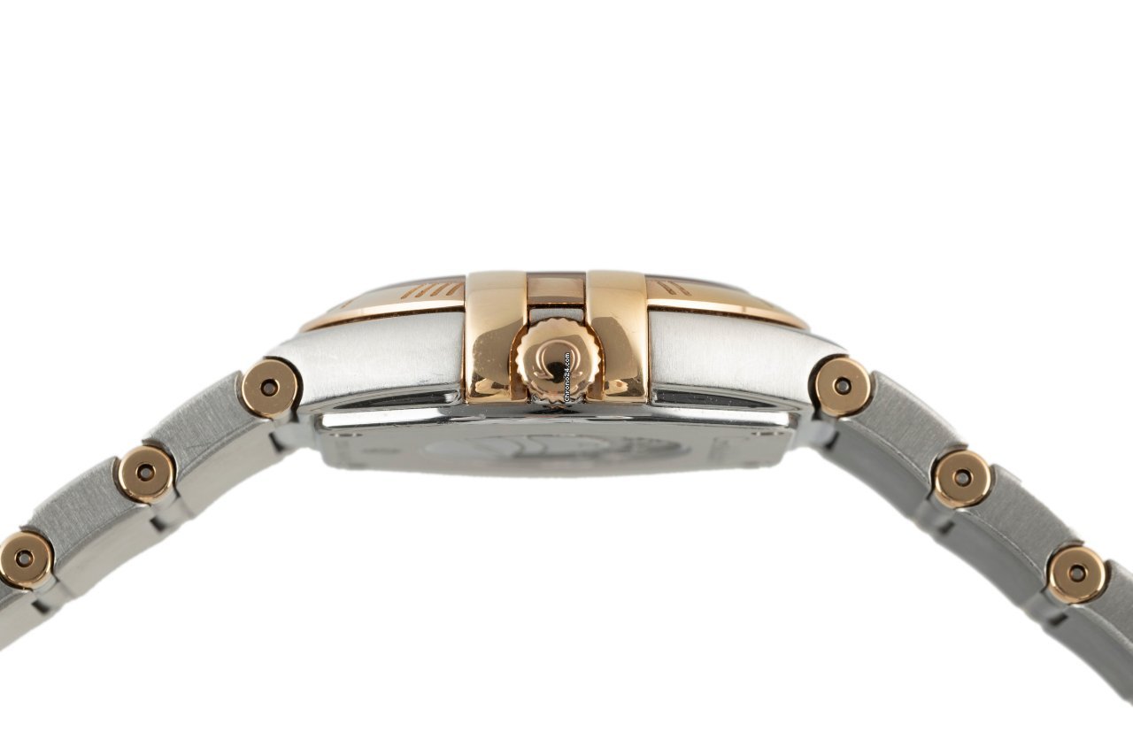 IMG_9081 Omega Constellation Quartz Womens watch Quartz Gold Steel 123.20.27.60.02.001 Replica 6