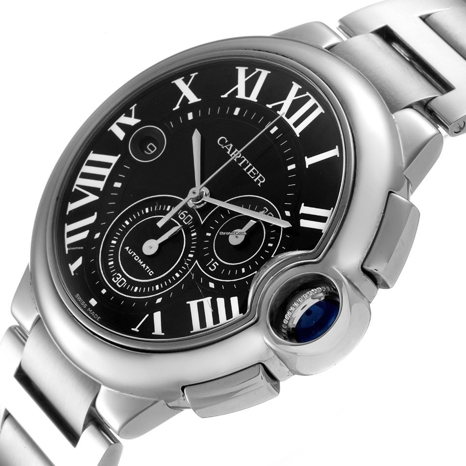 IMG_9081 Cartier Ballon Bleu 44mm Mens watch Unisex Automatic Steel W6920077 Replica 6