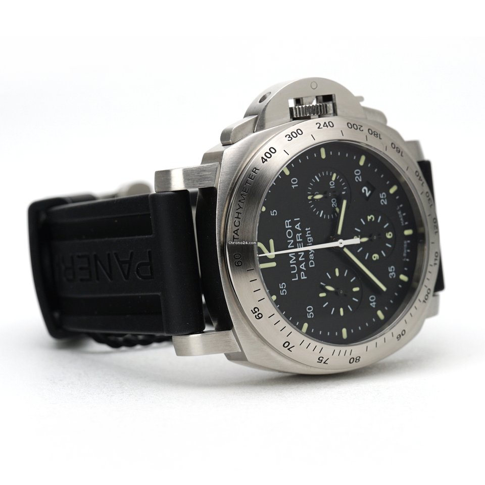 IMG_9081 Panerai Luminor Chrono Mens watch Unisex Automatic Steel PAM 00196 Replica 6