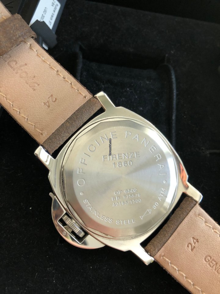IMG_9081 Panerai Luminor Marina Mens watch Unisex Manual winding Steel OP6518 Replica 6
