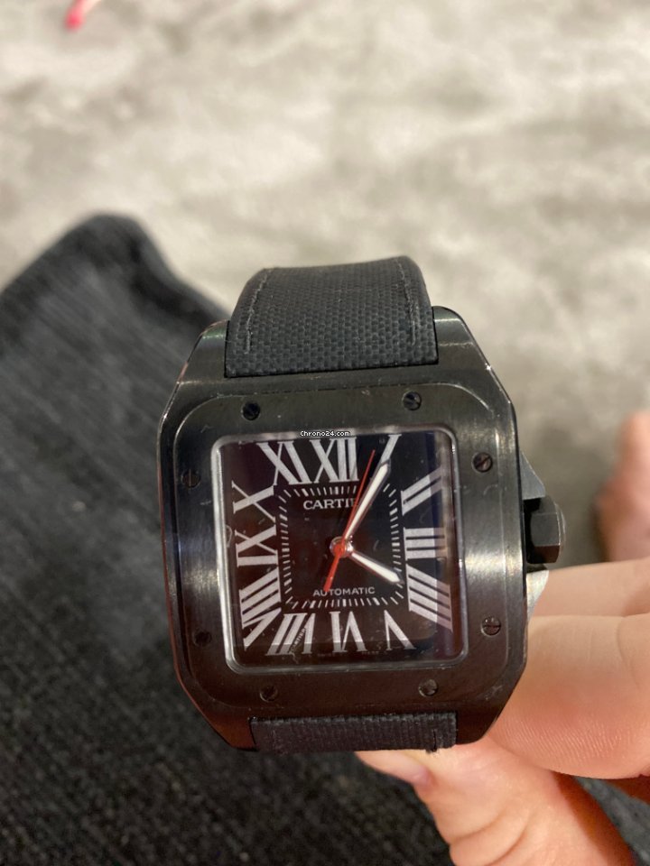 IMG_9081 Cartier Santos 100 Mens watch Unisex Automatic Steel WSSA0006 Replica 6