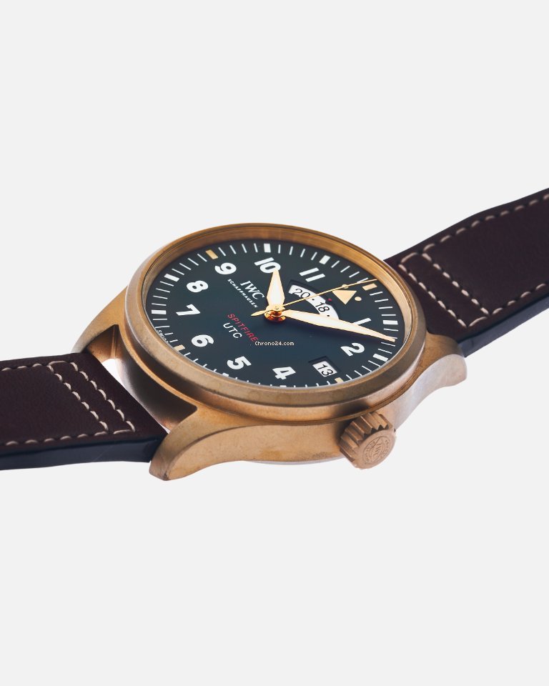 IMG_9081 IWC Pilot Spitfire UTC Mens watch Unisex Automatic Bronze IW327101 Replica 6