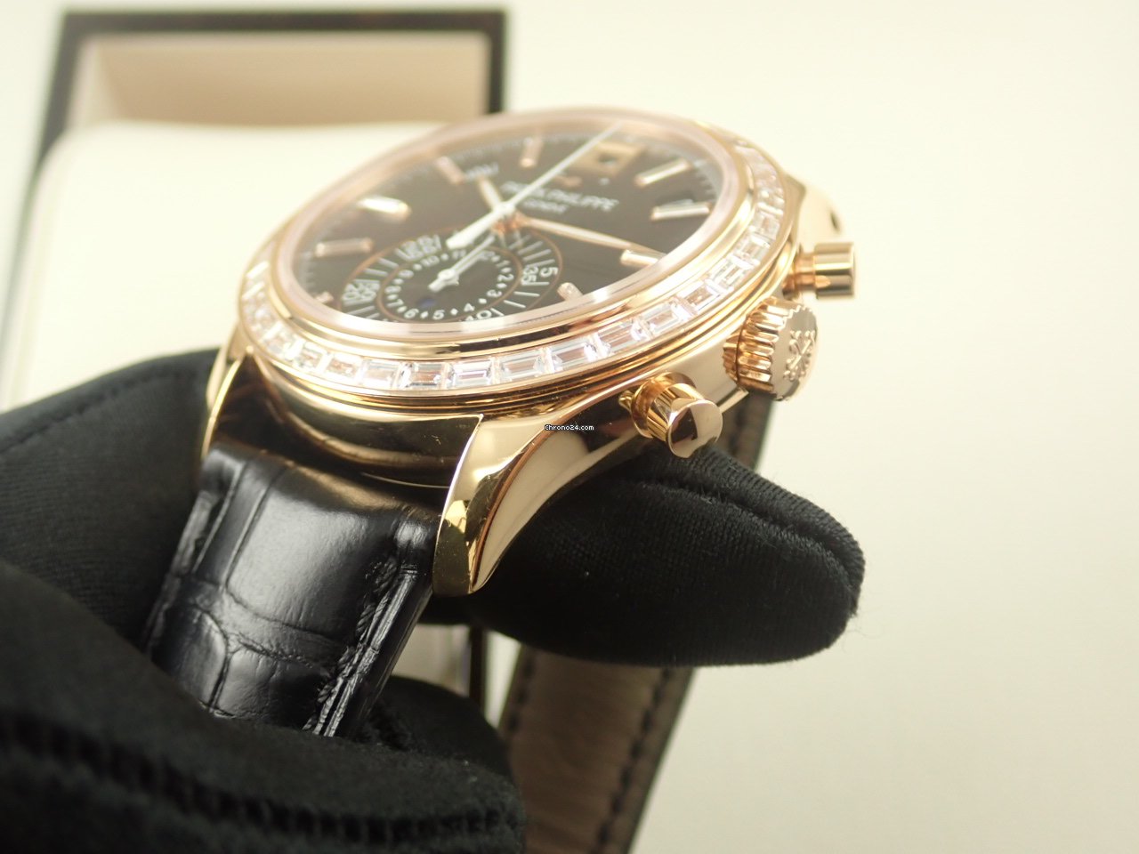 IMG_9081 Patek Philippe Annual Calendar Chronograph Automatic Red gold 5961R Replica 6