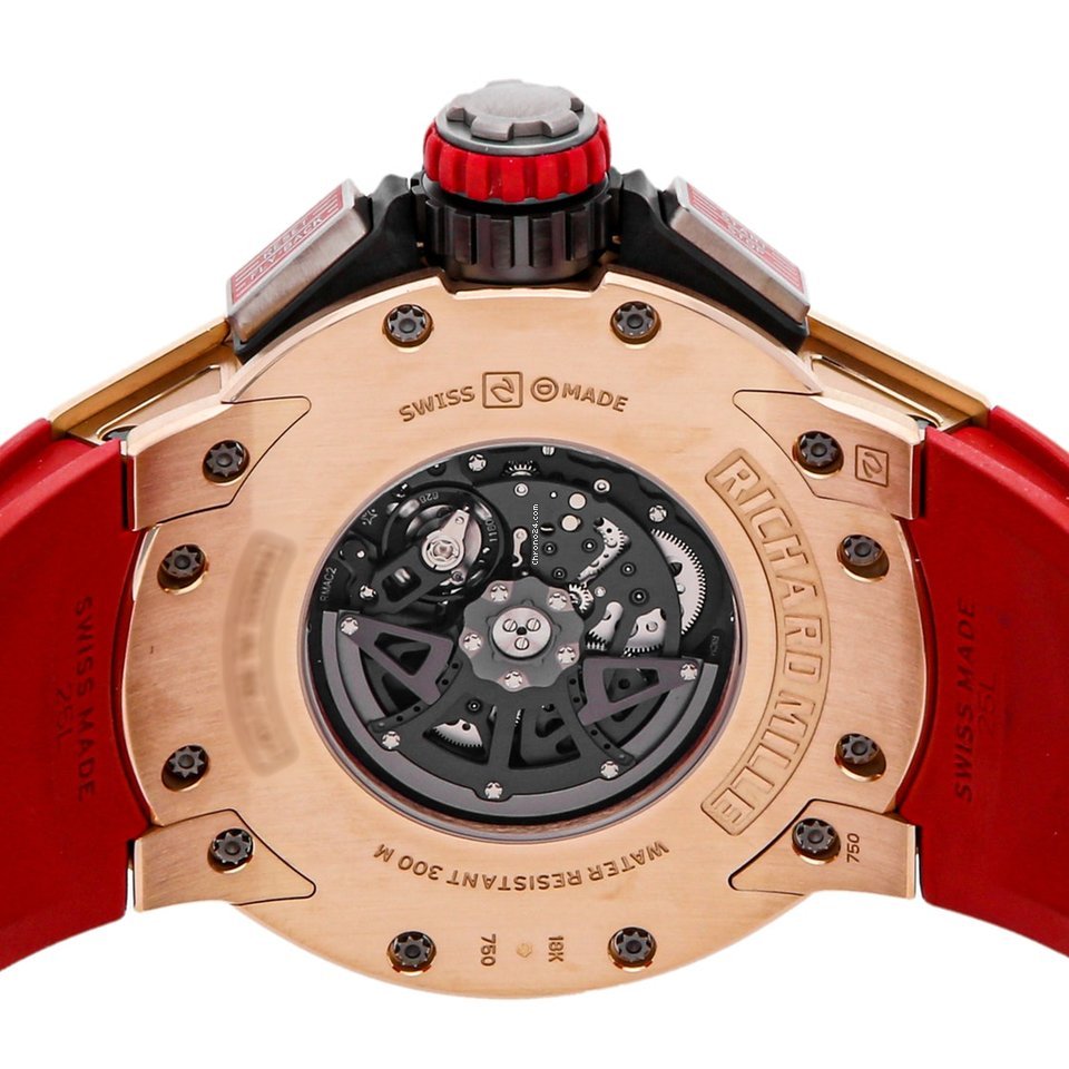 IMG_9081 Richard Mille RM 032 Mens watch Unisex Automatic Rose gold RM 032 RG Replica 6