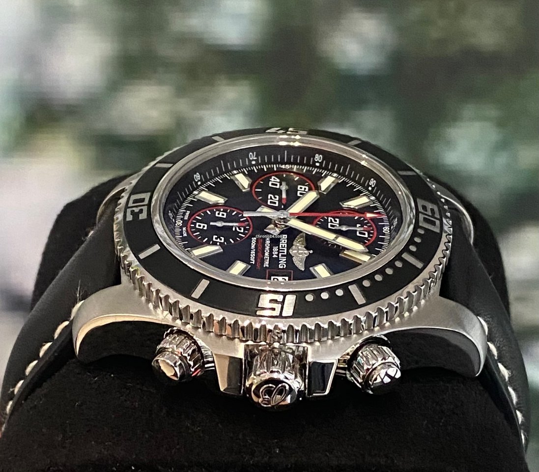 IMG_9081 Breitling Superocean Chronograph II Mens watch Unisex Automatic Steel A1334102 BA81 Replica 6
