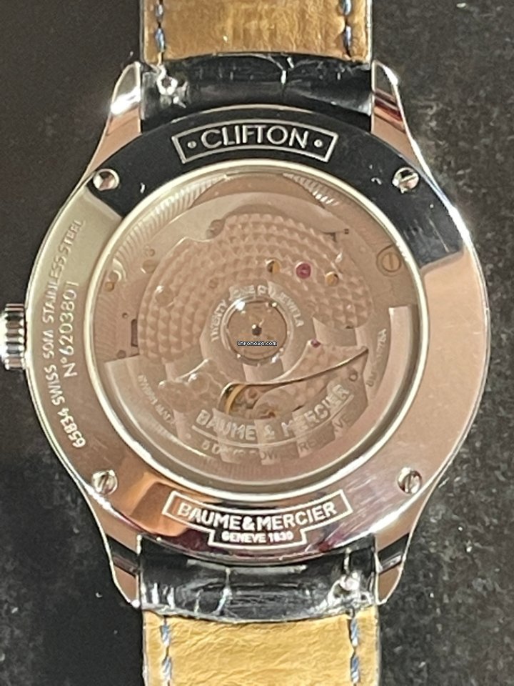 Baume & Mercier Clifton Mens watch Unisex Automatic Steel 65834 Replica 6
