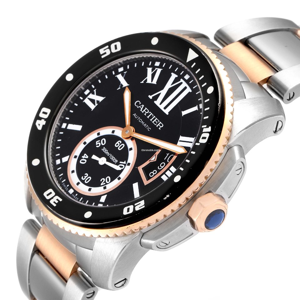 Cartier Calibre de Cartier Diver Mens watch Unisex Automatic Steel W7100054 Replica 6
