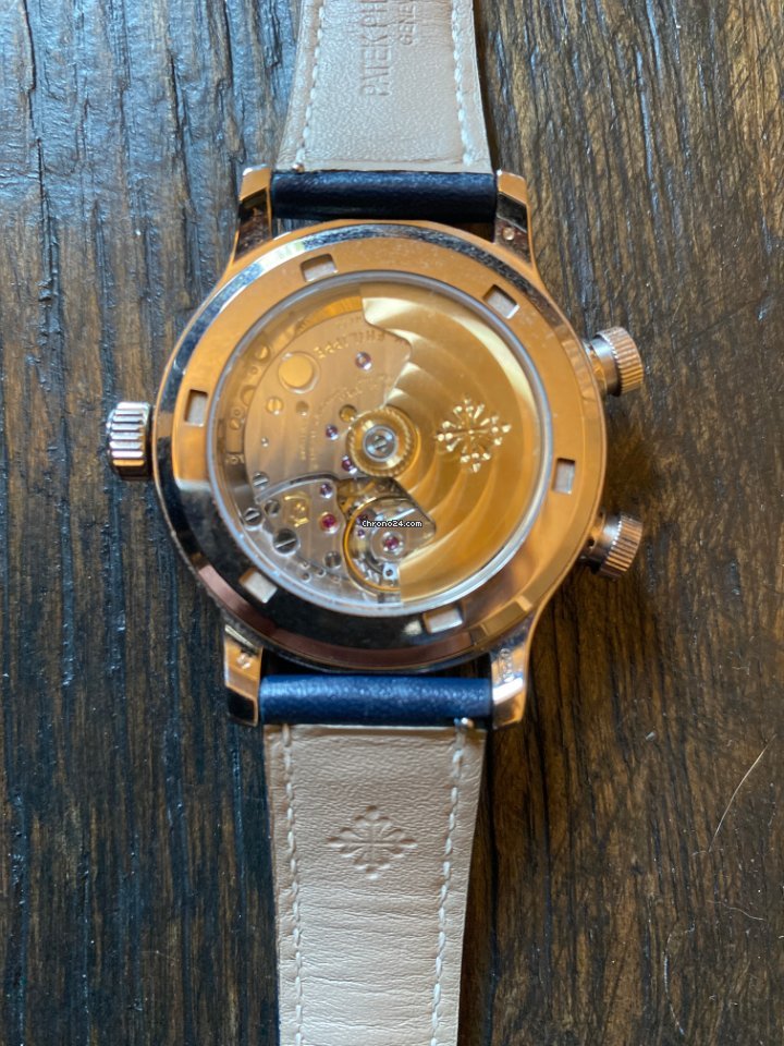 IMG_9081 Patek Philippe Travel Time Mens watch Unisex Automatic White gold 7234G-001 Replica 6