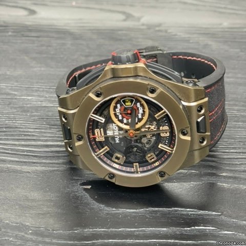 IMG_9081 Hublot Big Bang Ferrari Mens watch Unisex Automatic Yellow gold 402.MX.0138.WR Replica 6