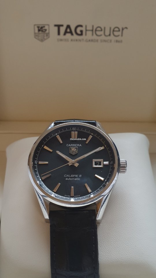 IMG_9081 TAG Heuer Carrera Calibre 5 Mens watch Unisex Automatic Steel WAR211A.BA0782 Replica 6