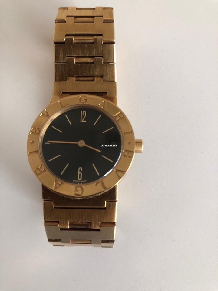 Bulgari Mens watch Unisex Quartz Yellow gold F 66592 Replica 6