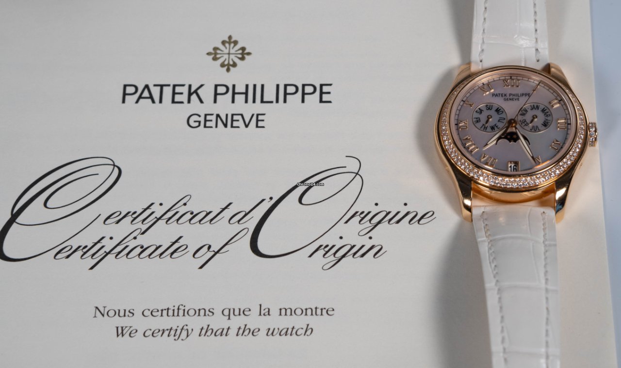IMG_9081 Patek Philippe Annual Calendar Womens watch Automatic Rose gold 4936R Replica 6