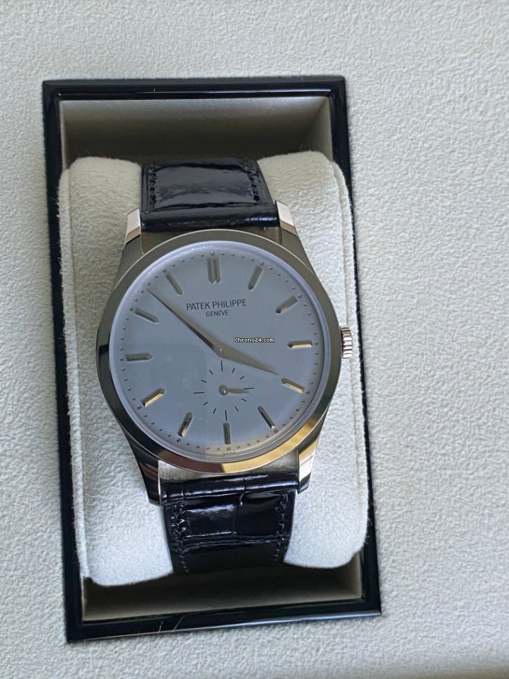 IMG_9081 Patek Philippe Calatrava Mens watch Unisex Manual winding White gold 5196G-001 Replica 6