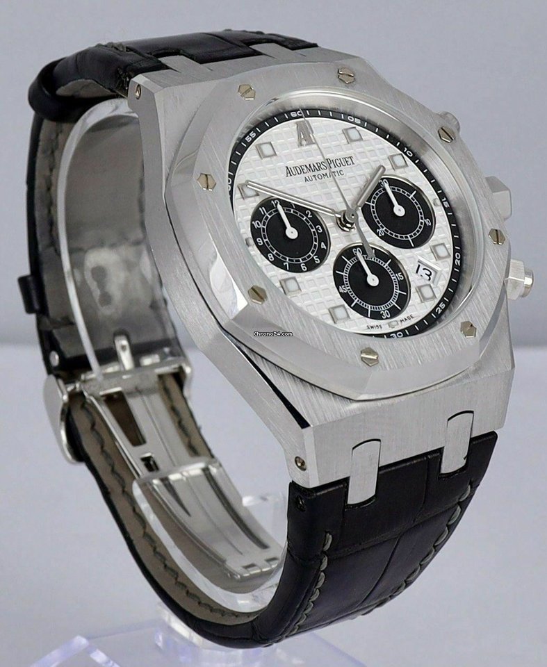 Audemars Piguet Royal Oak Chronograph Mens watch Unisex Automatic Platinum 26035PT.00.D002CR.01 Replica 6