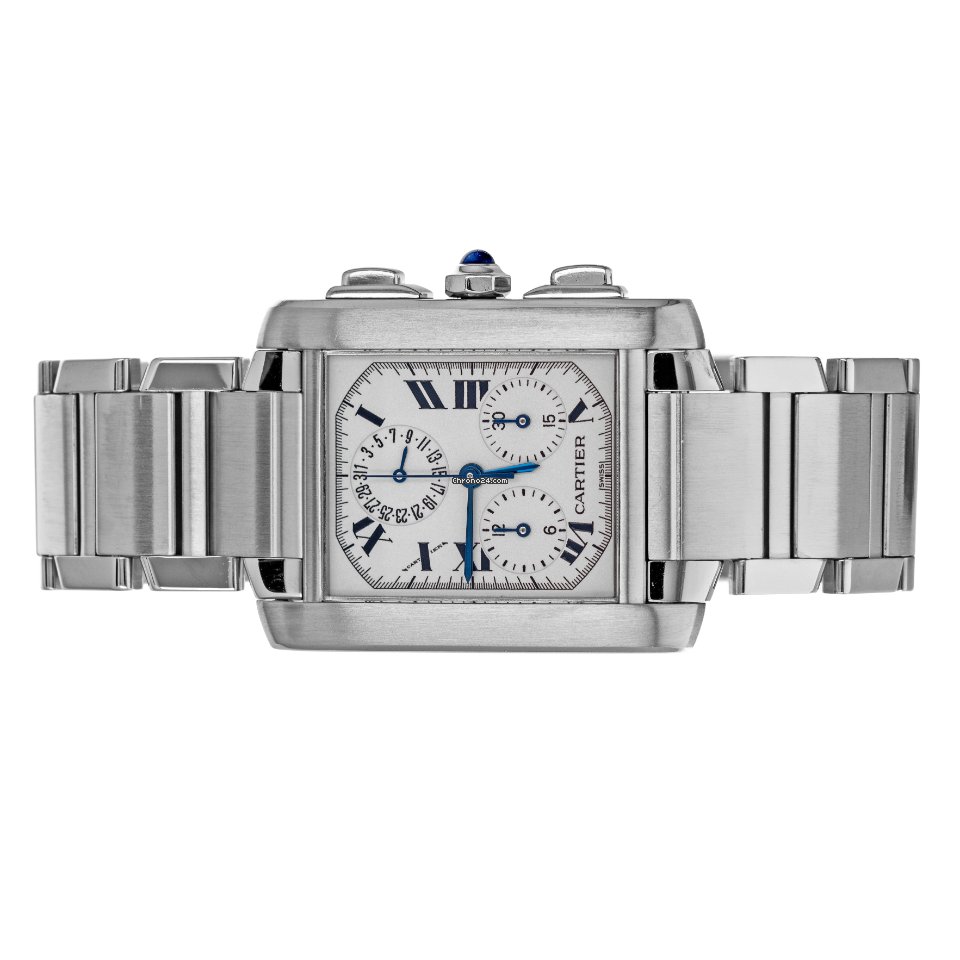 Cartier Tank Francaise Mens watch Unisex Quartz Steel W51001Q3  2303 Replica 6