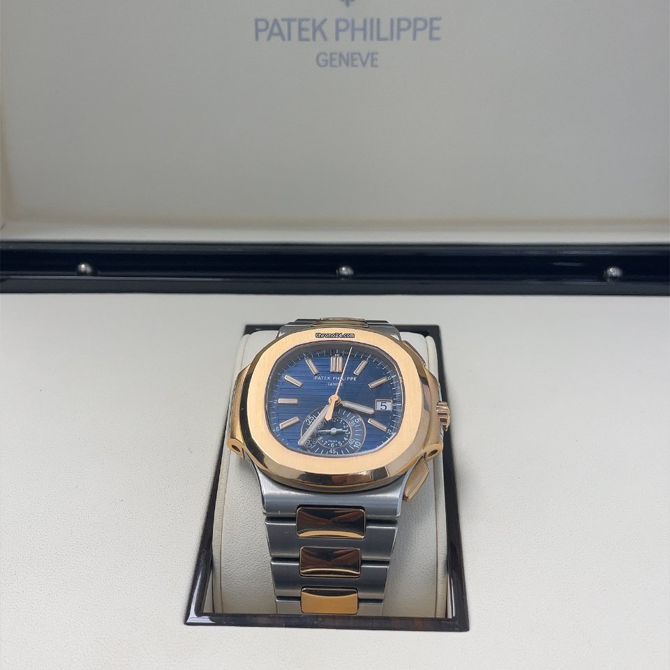 IMG_9081 Patek Philippe Nautilus Mens watch Unisex Automatic Gold Steel 5980 1AR-001 Replica 6
