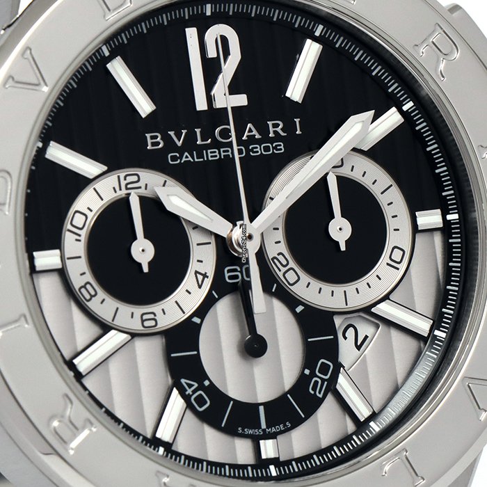 Bulgari Diagono Automatic Steel 303 DG42BSSDCH Replica 6