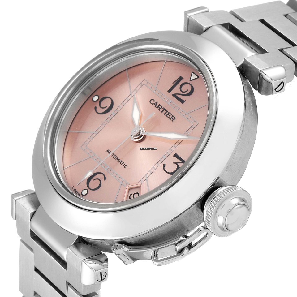 IMG_9081 Cartier Pasha C Womens watch Automatic Steel W31075M7 Replica 6