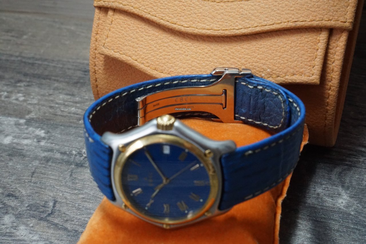 IMG_9081 Ebel 1911 Mens watch Unisex Quartz Gold Steel 1187916 Replica 6