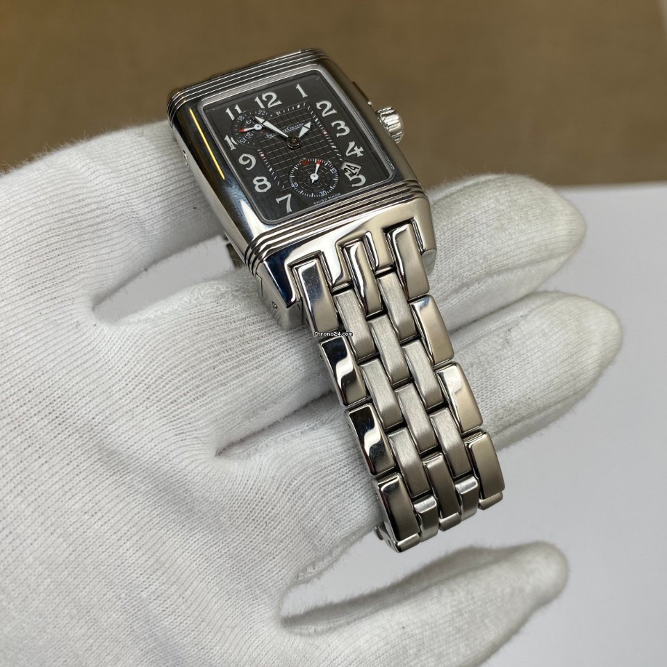 IMG_9081 Jaeger-LeCoultre Reverso Mens watch Unisex Manual winding Steel 295.8.51 Replica 6