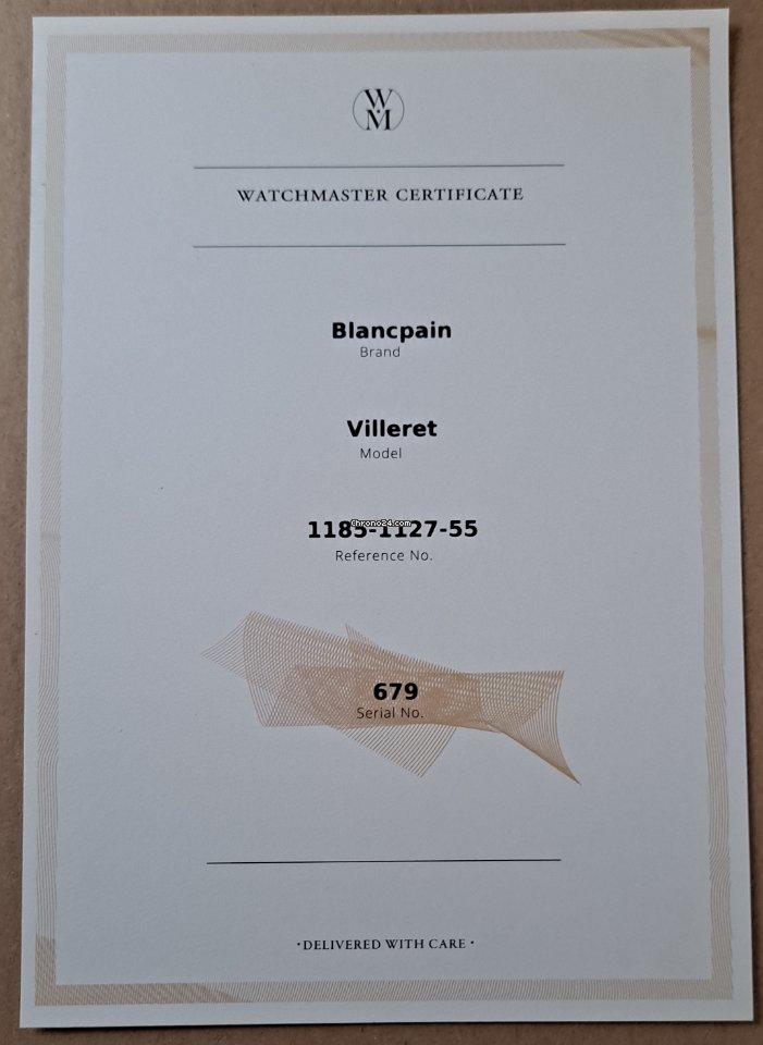 IMG_9081 Blancpain Villeret Mens watch Unisex Automatic Steel 1185 Replica 6