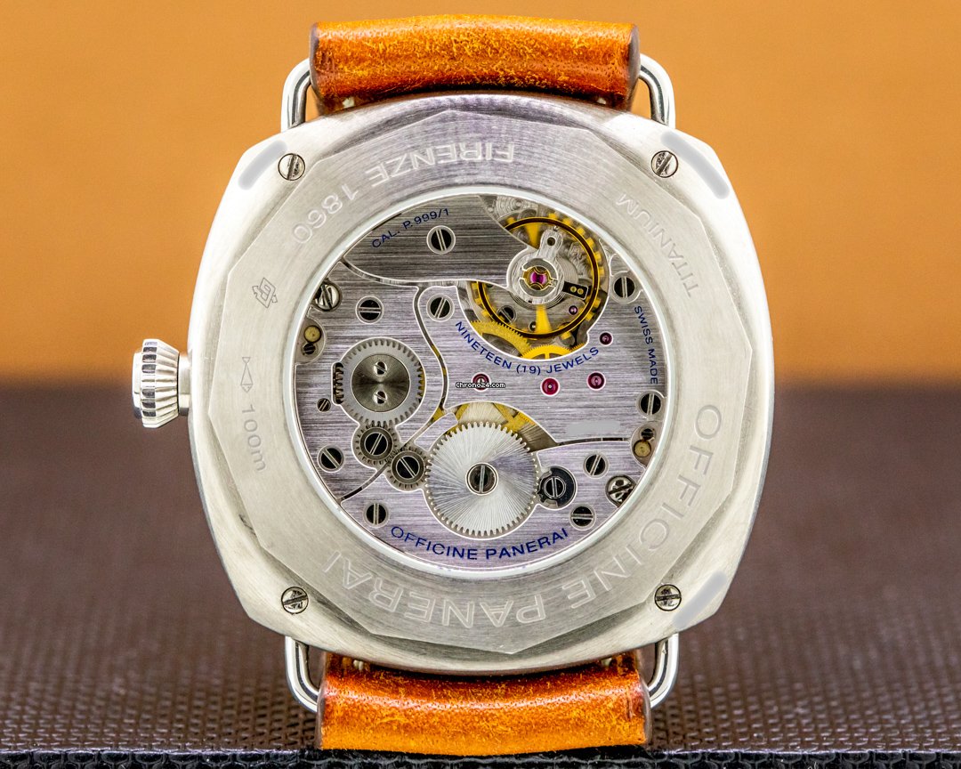 Panerai Radiomir Mens watch Unisex Manual winding Titanium PAM00338 Replica 6