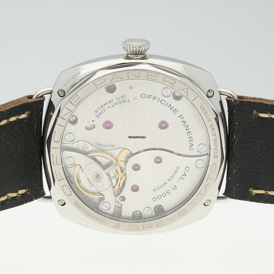 IMG_9081 Panerai Radiomir 3 Days 47mm Mens watch Unisex Manual winding Steel PAM 00424 Replica 6
