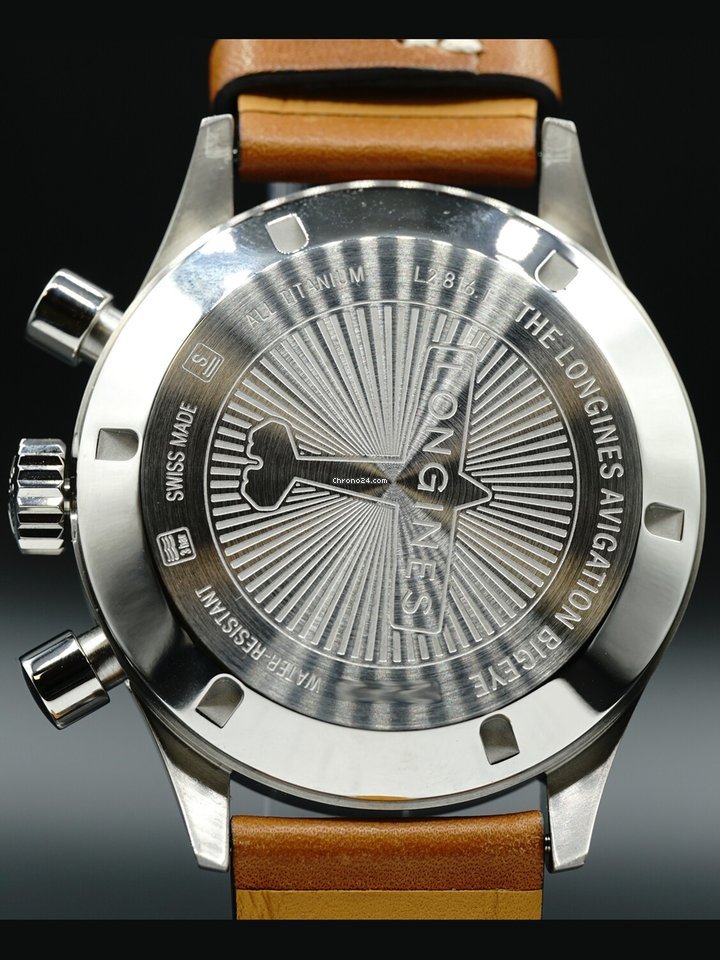 IMG_9081 Longines Avigation Mens watch Unisex Automatic Titanium L2.816.19.32 Replica 6