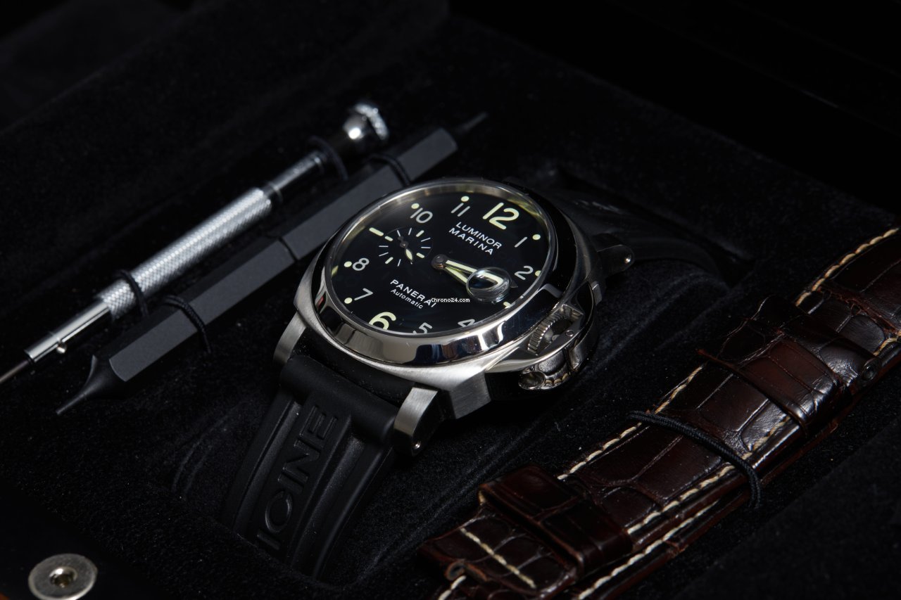 IMG_9081 Panerai Luminor Marina Automatic Mens watch Unisex Automatic Steel PAM 00164 Replica 6