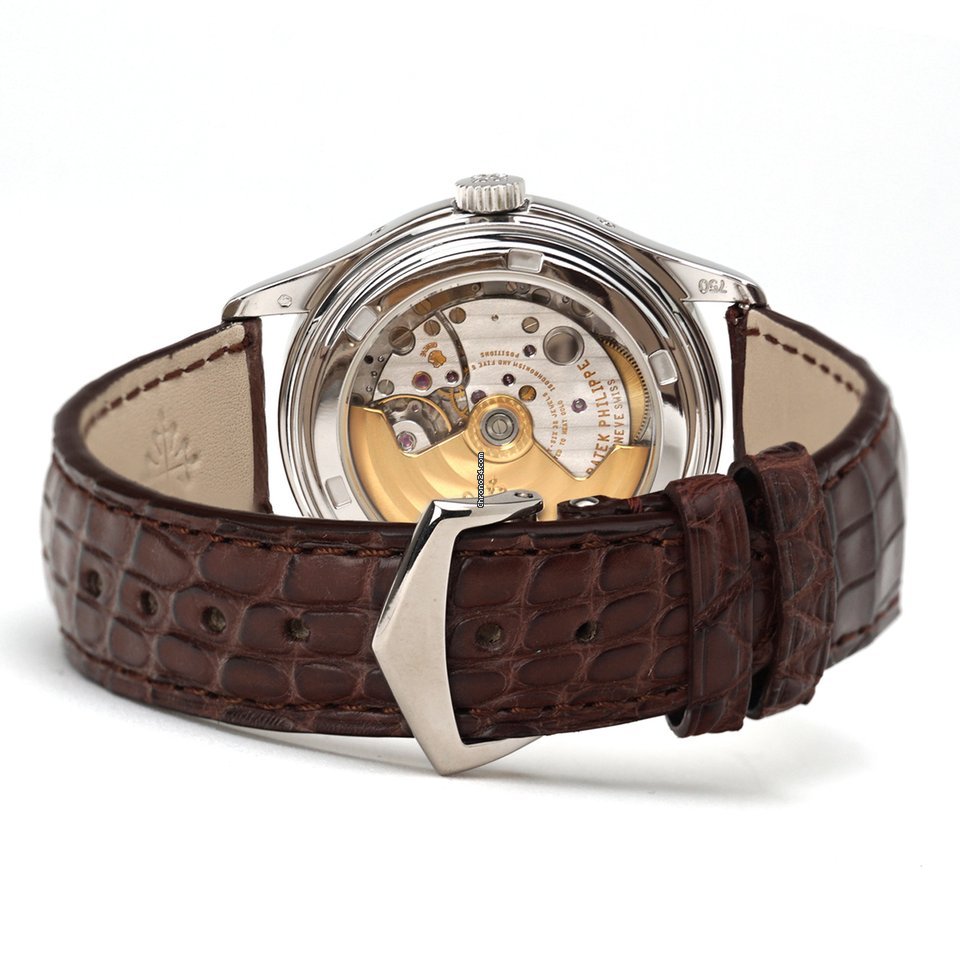 IMG_9081 Patek Philippe Annual Calendar Mens watch Unisex Automatic White gold 5146G-010 Replica 6