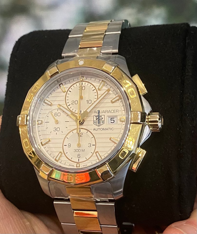 TAG Heuer Aquaracer Mens watch Unisex Automatic Gold Steel CAP2120.BB0834 Replica 6